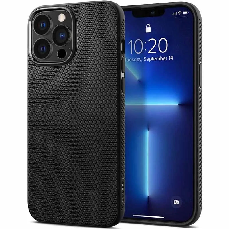 Spigen Liquid Air – Dėklas, skirtas iPhone 13 Pro (Juodas)