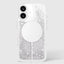 Case-Mate Waterfall MagSafe dėklas, skirtas iPhone 16 (sidabrinis)