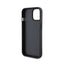 Ferrari Quilted Metal Logo – dėklas iPhone 15 (juodas)