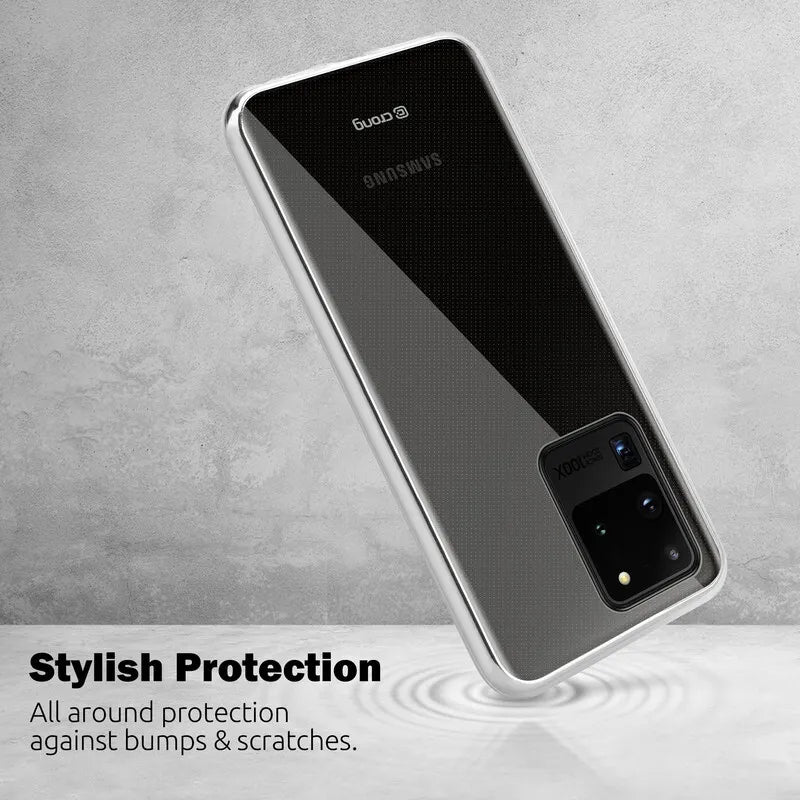 „Crong Crystal Slim Cover“ – „Samsung Galaxy S20 Ultra“ dėklas (skaidrus)