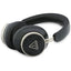 Guess 4G Triangle Logo – belaidės „Bluetooth V5.4“ ENC „on-ear“ ausinės (juodos)