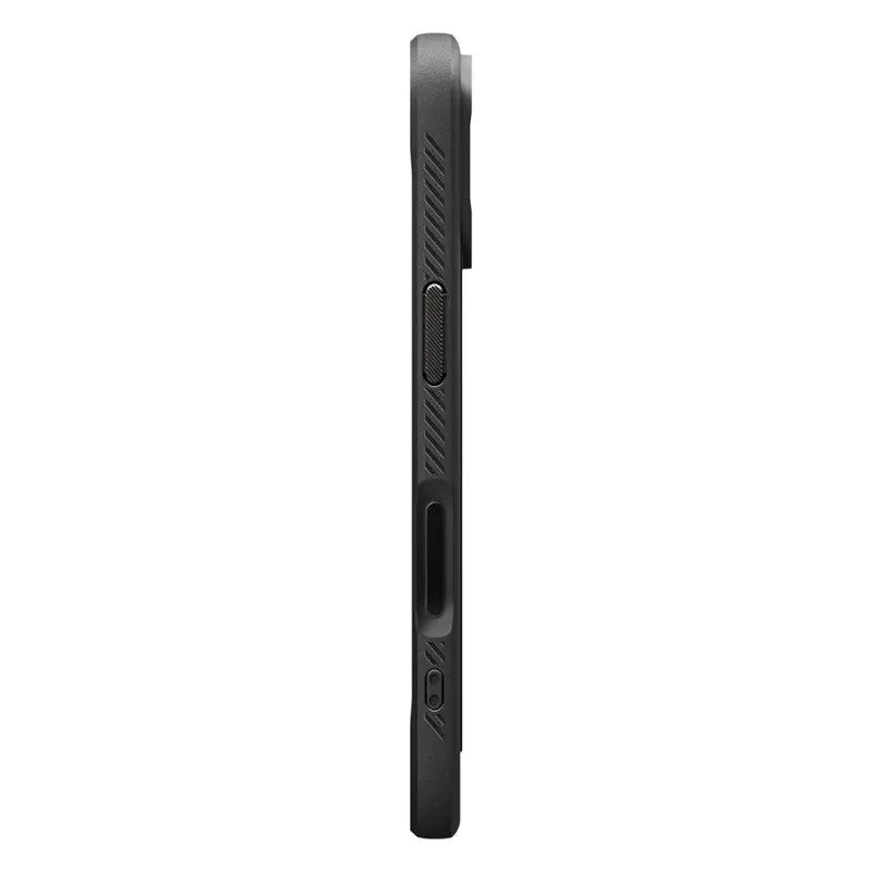 Spigen Rugged Armor Mag MagSafe – dėklas iPhone 17 (matinis juodas)