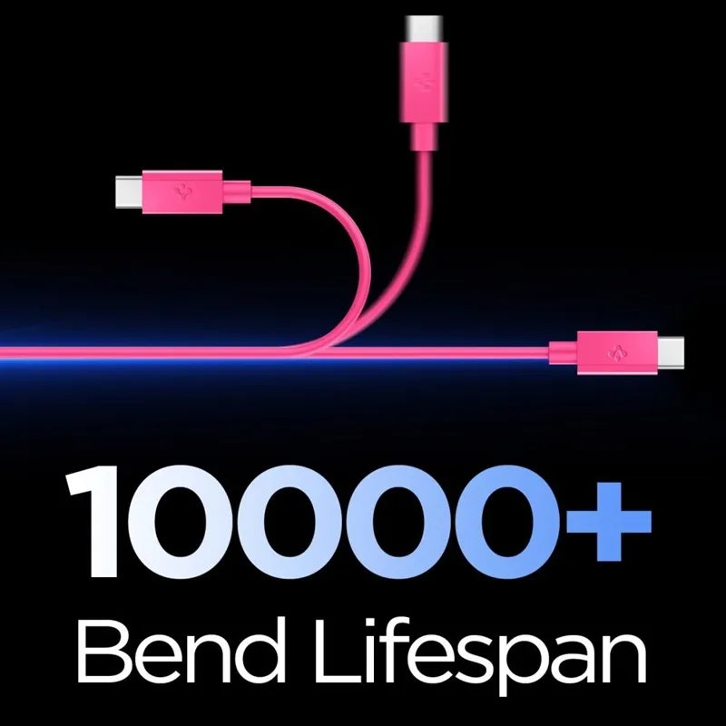 Spigen EB6010CC Essential – USB-C į USB-C laidas 60 W 1 m (rožinis)