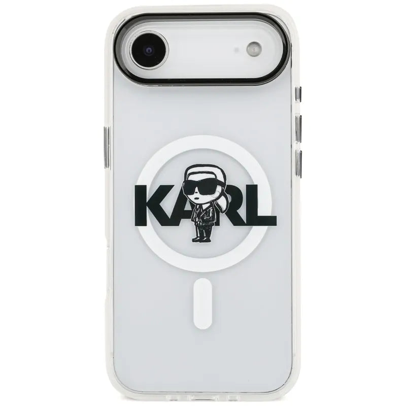 Karl Lagerfeld IML Karl Sketch Logo MagSafe - Dėklas iPhone Air (skaidrus)