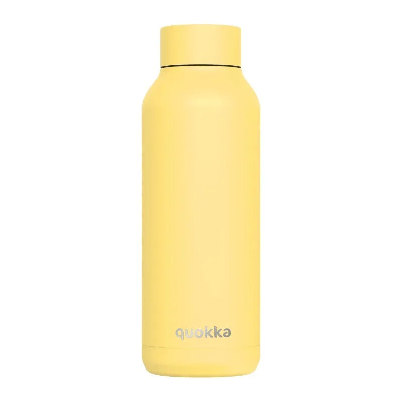 Quokka Solid – Nerūdijančio plieno termo butelis 510 ml (Šviesiai geltonas)