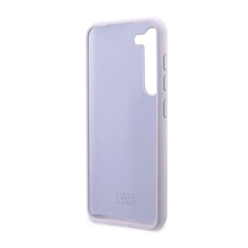 Karl Lagerfeld Silicone NFT Ikonik – dėklas Samsung Galaxy S23+ (violetinis)