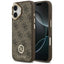 Guess 4G Strass Logo MagSafe - Dėklas iPhone 17 (Rudas)