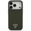 Guess Silicone Triangle Logo MagSafe dėklas iPhone 17 Pro (chaki spalvos)