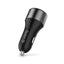 Crong automobilinis įkroviklis 63 W – USB-C PD 45 W automobilinis įkroviklis + USB QC 3.0 18 W (juodas)