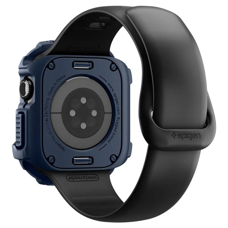 Spigen Rugged Armor V2 – dėklas Apple Watch 10/11 42 mm (tamsiai mėlynas)