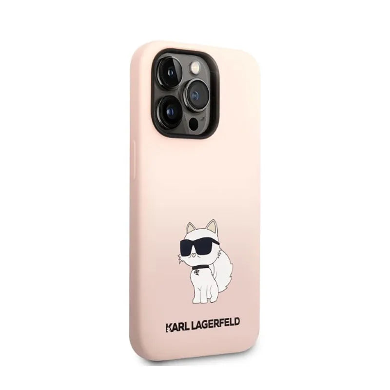 Karl Lagerfeld Silicone NFT Choupette - Dėklas iPhone 14 Pro Max (Rožinis)