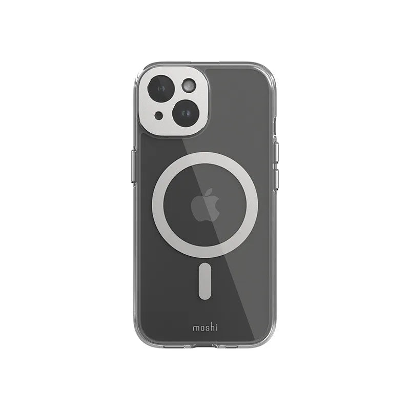 Moshi iGlaze MagSafe – dėklas iPhone 15 telefonui (Luna Silver)