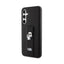 Karl Lagerfeld Gripstand Saffiano Karl & Choupette Pins – dėklas Samsung Galaxy S23 FE (juodas)