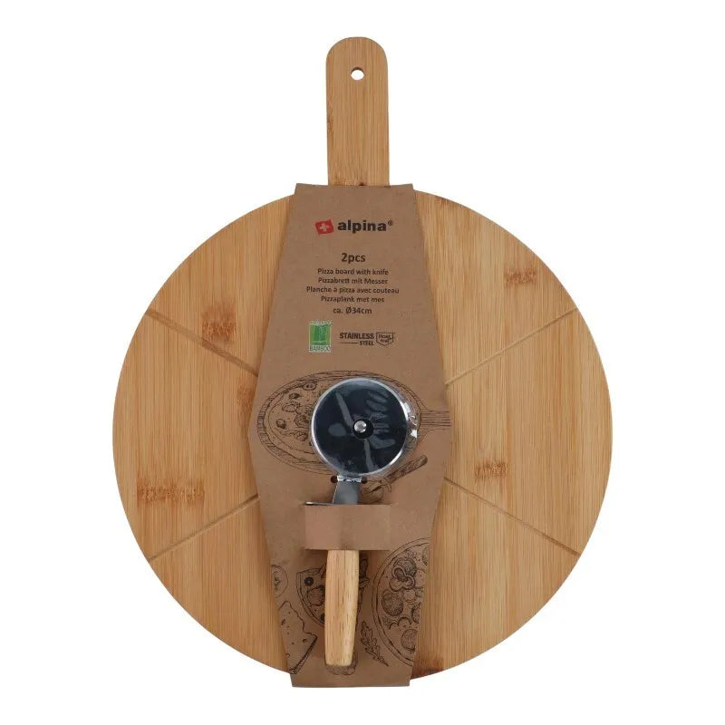 Alpina - Picos patiekimo rinkinys, 34 cm lentelė + peilis