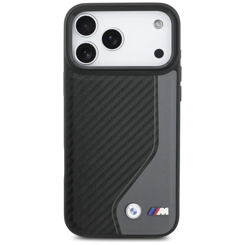 BMW M Carbon Logo MagSafe dėklas iPhone 17 Pro Max (antracito spalvos)