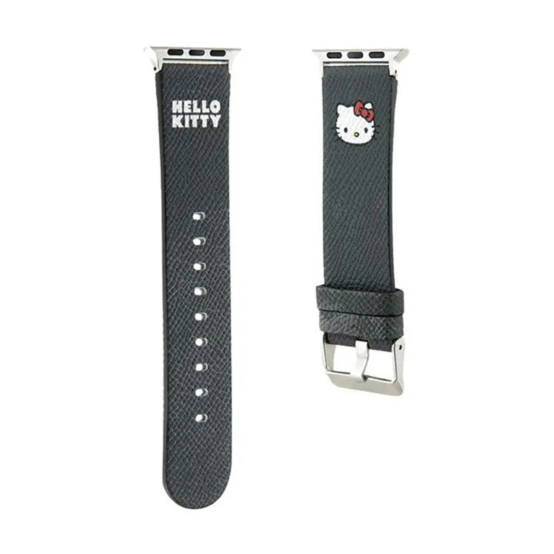 Hello Kitty dirželis Kitty Head – dirželis Apple Watch 38/40/41 mm (juodas)