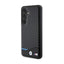 BMW Leather Carbon Blue Line – dėklas Samsung Galaxy S24 (juodas)
