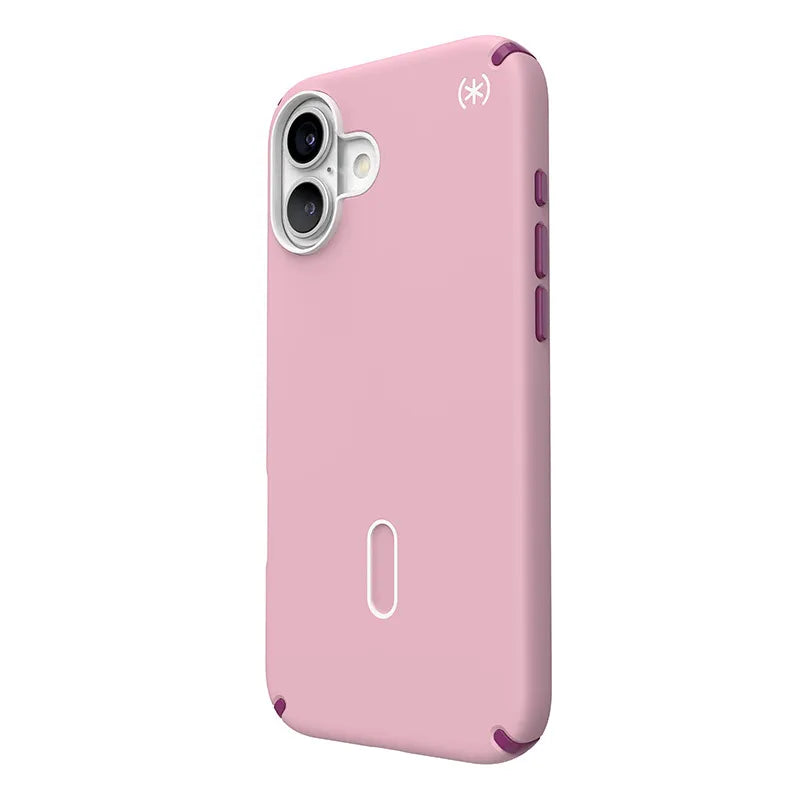 Speck Presidio2 Pro ClickLock & MagSafe – iPhone 16 Plus dėklas (Wednesday Pink / Boysenberry Purple / White)