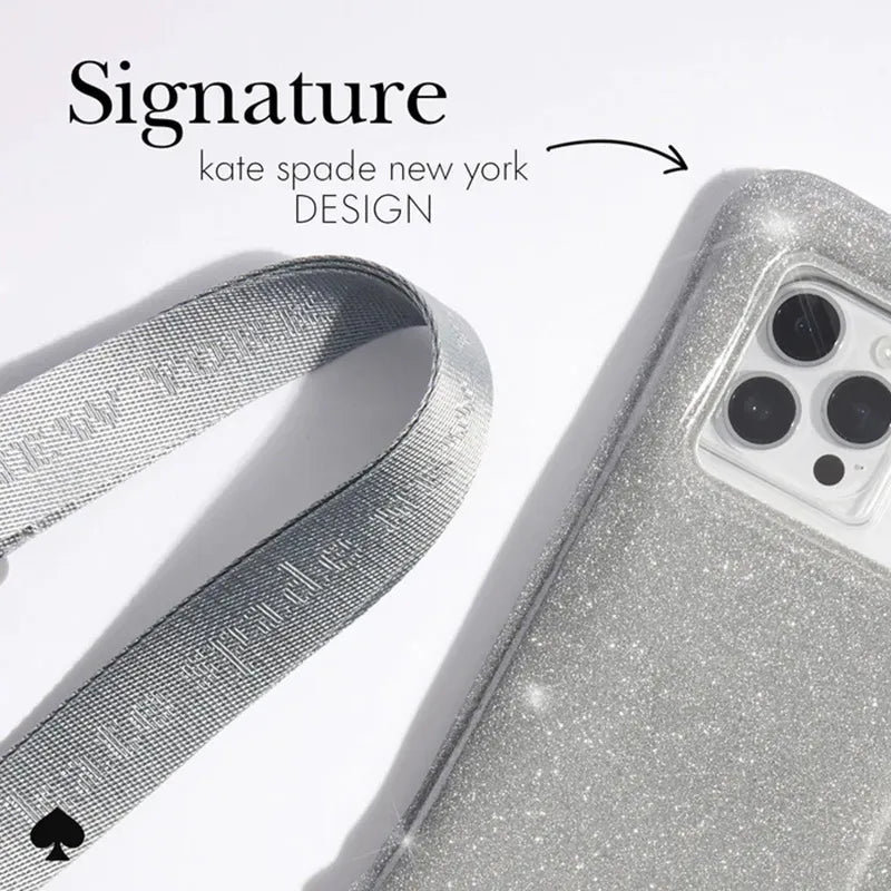 Kate Spade New York neperšlampamas plūduriuojantis dėklas – vandeniui atsparus dėklas išmaniesiems telefonams iki 6,7" (That Sparkle)