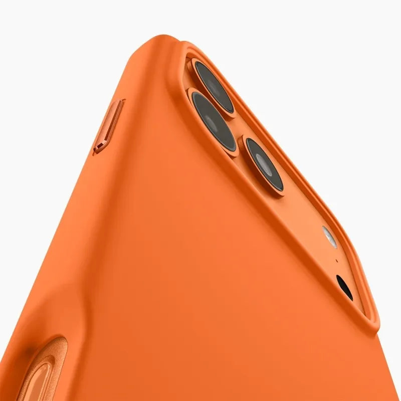 Spigen Silicone Fit Mag MagSafe – dėklas iPhone 17 Pro (Cosmic Orange)