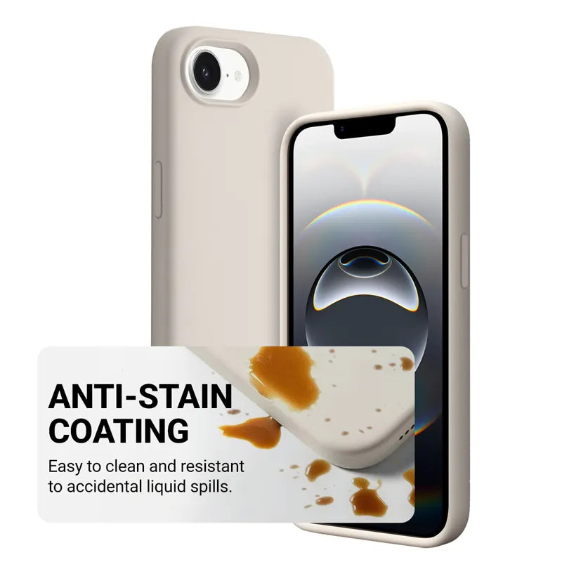Crong Color Cover Magnetic – dėklas iPhone 17e / 16e MagSafe (smėlio spalvos)
