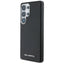 Karl Lagerfeld Saffiano Full Wrapped Elongated Metal Logo MagSafe dėklas Samsung Galaxy S25 Ultra telefonui (juodas)