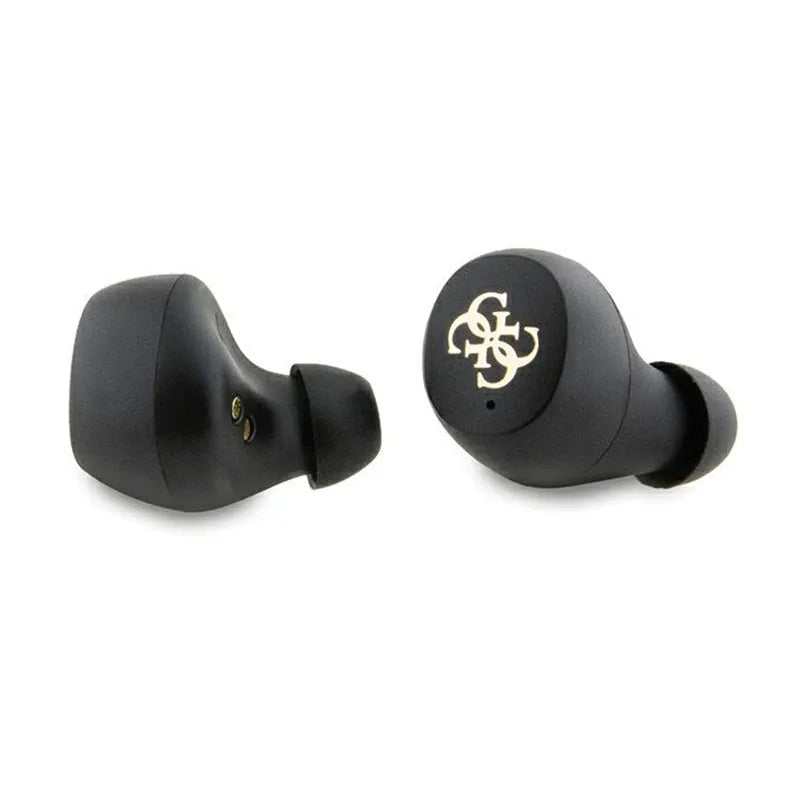 Guess 4G Metal Logo – TWS ENC Bluetooth ausinės + įkrovimo dėklas (rožinės)