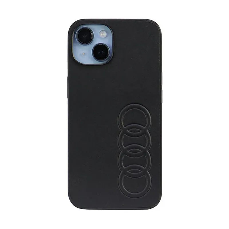 Audi Synthetic Leather - dėklas iPhone 14 (juodas)
