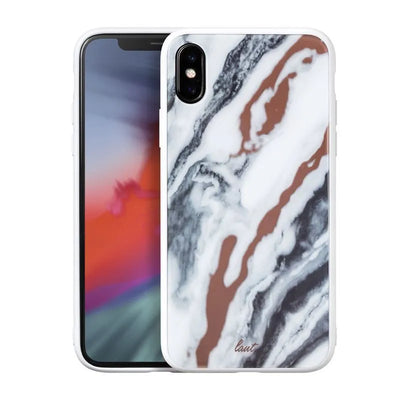 Laut MINERAL GLASS – dėklas iPhone Xs Max (Mineral White)