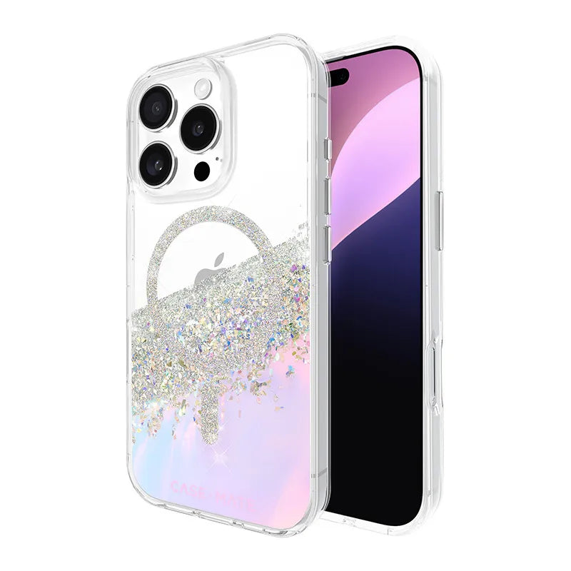 Case-Mate Karat MagSafe – dėklas iPhone 16 Pro (holografinis „Soap Bubble“)