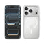 Crong Hybrid Matte Magnetic – MagSafe dėklas iPhone 17 Pro (Baltas)