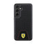 Ferrari Carbon Stitched Bottom - dėklas Samsung Galaxy S24+ (juodas)