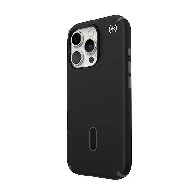 Speck Presidio2 Pro ClickLock & MagSafe – dėklas iPhone 16 Pro (juodas / skalūno pilkas / baltas)