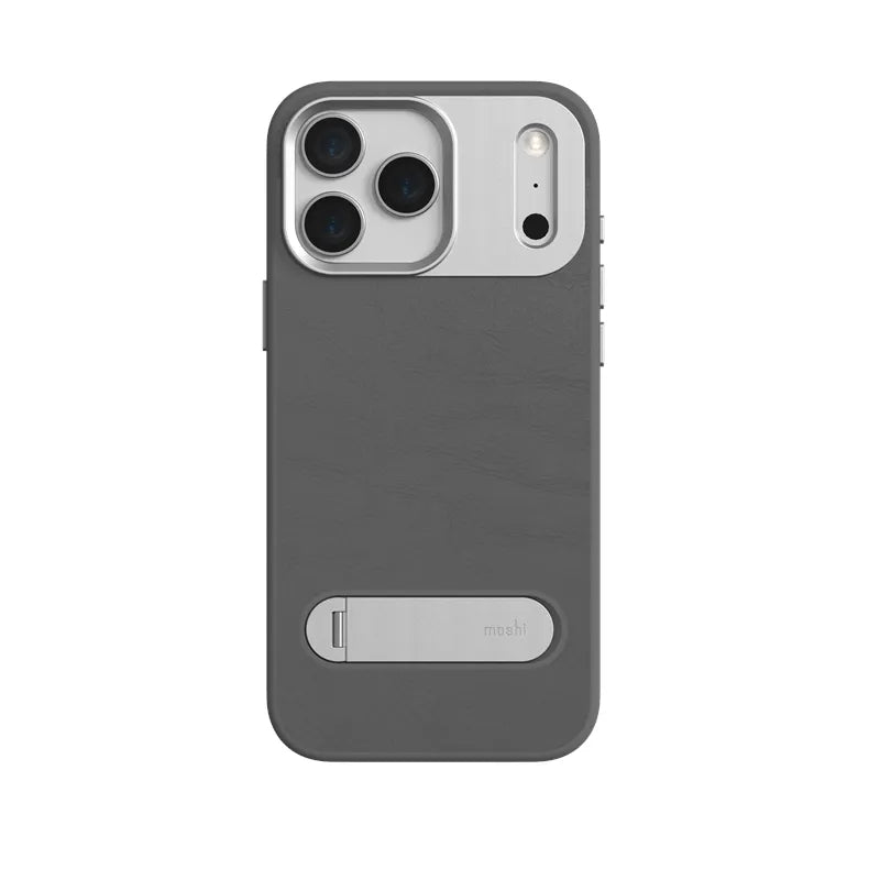 Moshi Kameleon MagSafe – Dėklas iPhone 17 Pro Max su stovo funkcija (Midnight Gray)