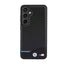 BMW Leather Carbon Blue Line – dėklas Samsung Galaxy S24 (juodas)