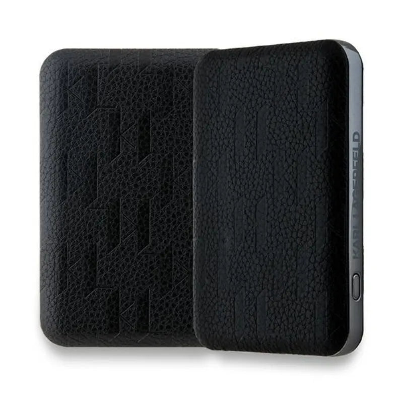 Karl Lagerfeld Karl & Choupette Head Pin MagSafe – belaidė išorinė baterija 5000 mAh 15 W (juoda)