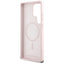 Karl Lagerfeld Silicone Double Heads And Circle MagSafe – dėklas Samsung Galaxy S25 Ultra (rožinis)