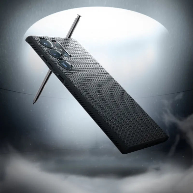 Spigen Liquid Air – dėklas Samsung Galaxy S23 Ultra (matinė juoda)