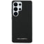 Karl Lagerfeld Saffiano Full Wrapped Elongated Metal Logo MagSafe dėklas Samsung Galaxy S25 Ultra telefonui (juodas)