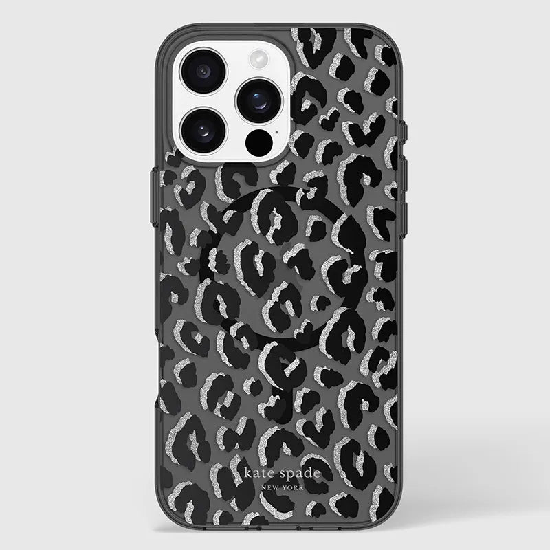 „Kate Spade New York“ apsauginis „MagSafe“ dėklas, skirtas „iPhone 16 Pro Max“ (City Leopard)