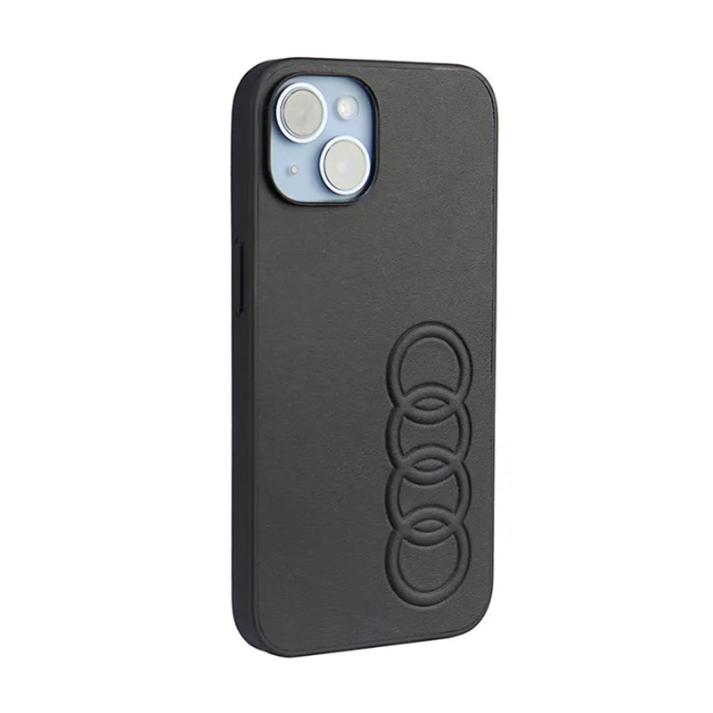 Audi Synthetic Leather - dėklas iPhone 14 (juodas)