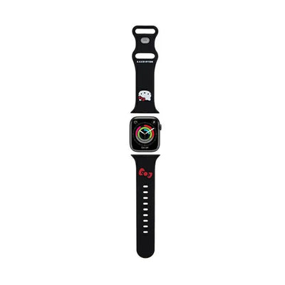 Hello Kitty Silicone Kitty Head – dirželis Apple Watch 38/40/41 mm (juodas)