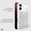 Case-Mate Waterfall MagSafe dėklas, skirtas iPhone 16 (sidabrinis)