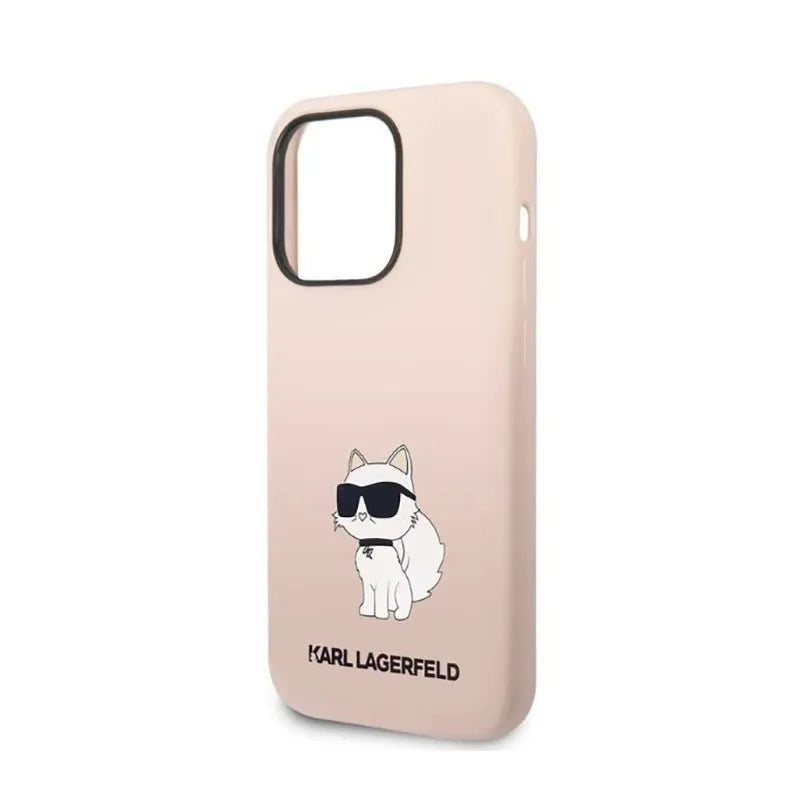 Karl Lagerfeld Silicone NFT Choupette - Dėklas iPhone 14 Pro Max (Rožinis)