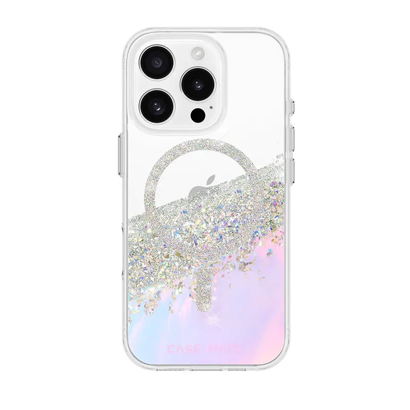Case-Mate Karat MagSafe – dėklas iPhone 16 Pro (holografinis „Soap Bubble“)