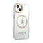 Guess Metal Outline MagSafe - Dėklas iPhone 14 Plus (Skaidrus)