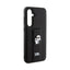 Karl Lagerfeld Gripstand Saffiano Karl & Choupette Pins – dėklas Samsung Galaxy S23 FE (juodas)