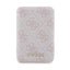 Guess rinkinys MagSafe 4G Metal Gold Logo – dėklas + 5000mAh MagSafe maitinimo bankas, skirtas iPhone 14 Pro (rožinis)