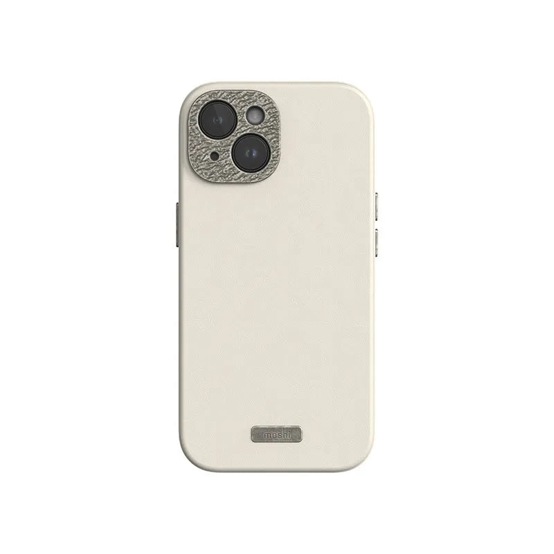 Moshi Napa MagSafe – odinis dėklas iPhone 15 (Eggnog White)