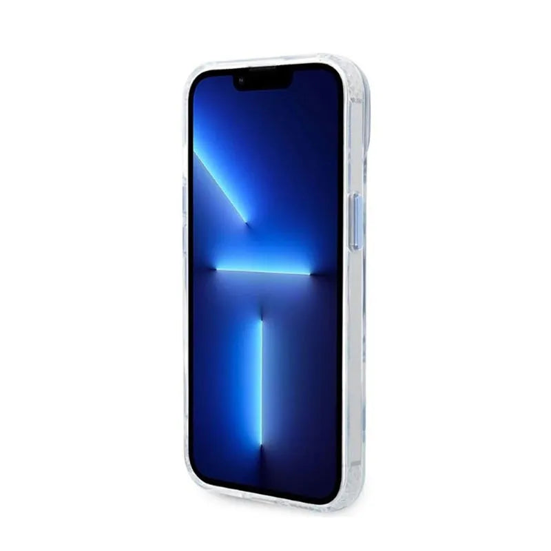 Guess Metal Outline MagSafe – dėklas iPhone 14 Plus (skaidrus)